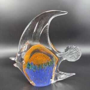 Hang Blown Venetian Art Glass Figurine Paperweight Italian Art Glass Figure VTG